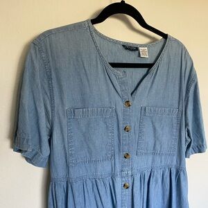 **SOLD** Vintage 100% cotton denim midi dress